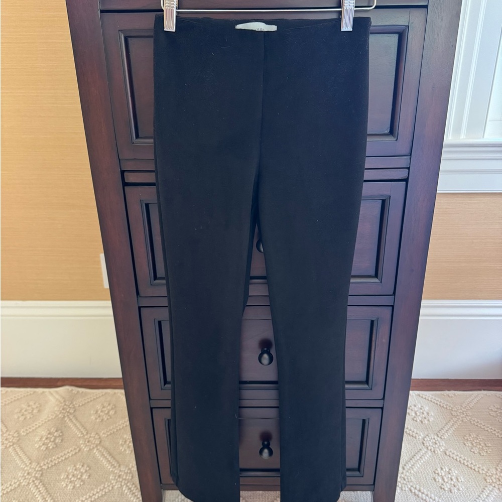 Faux Suede Classic Black Pants
